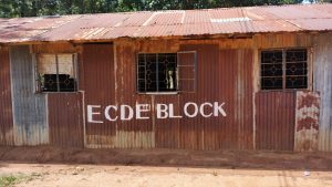 The dilapidated iron-sheet ECDE ‘block’ at St. Veronica Comprehensive School Ranje in Kanduyi Constituency Bungoma County.