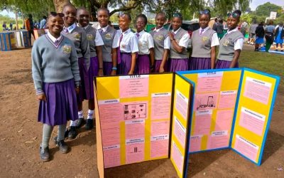 St. Joseph's Girls Senior School KSEF participants in the last event