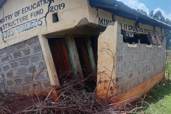 Toilet at Japata Secondary School.