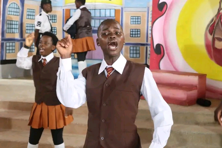 Students performing a narrative at Kivaywa boys senior school.