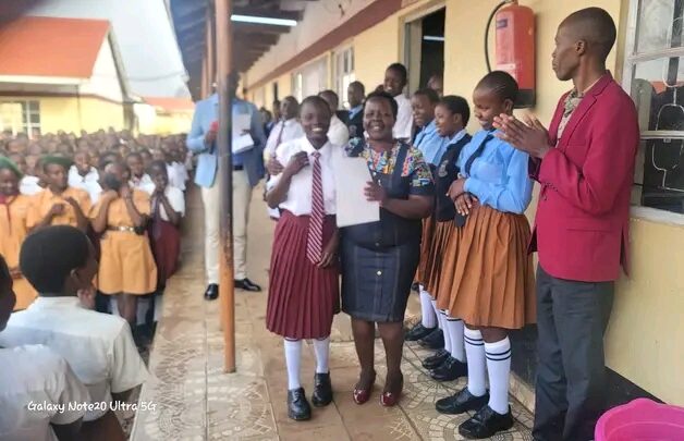 Bungoma’s Mitua Girls earns multiple national slots after stellar regional performance 2 Mitua Girls senior school Principal Angelina Kosgei recognizing students who excelled in terms one co curriculum activities.