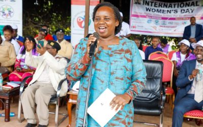 Makueni DG Lucy Mulili speaking during the IWD