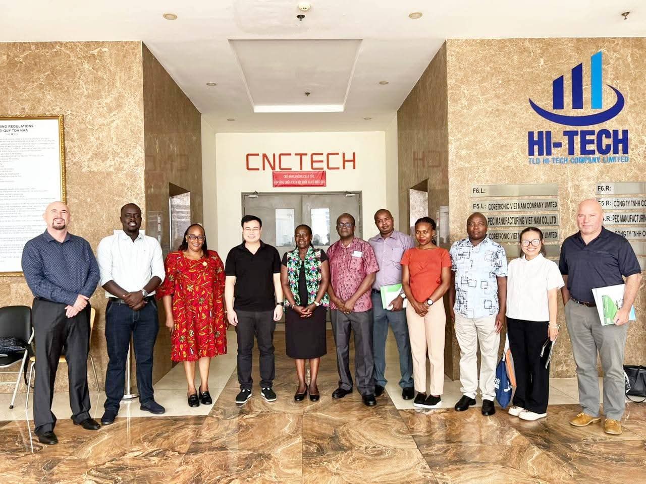 TVET PS Dr. Esther Muoria (Middle) in the company of Kenyan delegation with Vietnamese officials