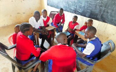 Students in a group discussion. Herd mentality affect their performance