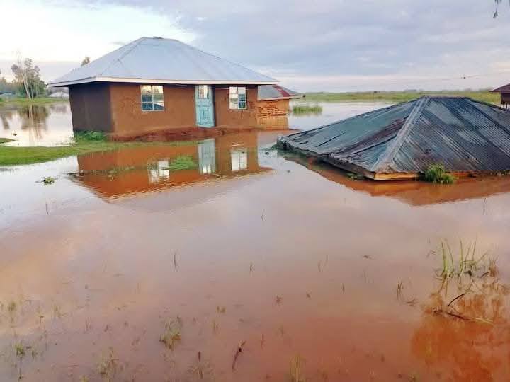 Heavy flooding paralyses learning at Bala Comprehensive School in Homa Bay 3 Submerged homes in Rachuonyo North Subcounty where Bala Comprehensive School is also hit by the floods. Photo Enock Okong'o