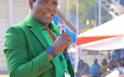 KNUT Narok Executive Secretary Simiren Soyiantent speaking in a past event