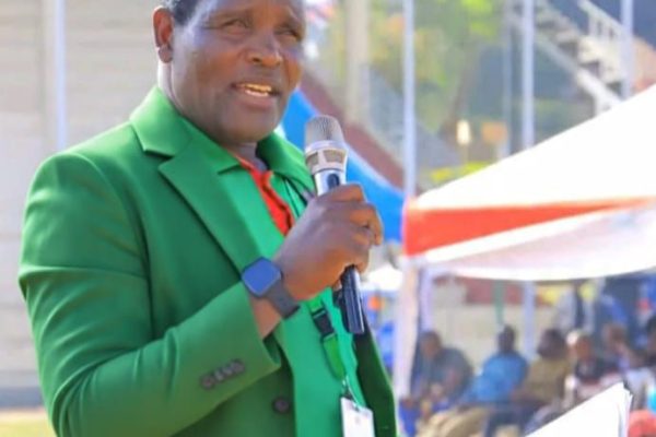 KNUT Narok Executive Secretary Simiren Soyiantent speaking in a past event