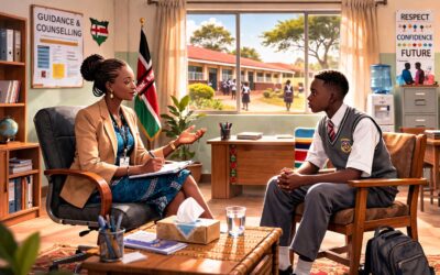A teacher conversing with a student. The writer denotes that across the world, some teachers have quietly practiced a different philosophy: that discipline should not break a child, but build one
