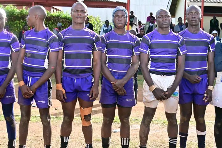 St Patrick's High School rugby team after winning the Elgeyo Marakwet term one tittle