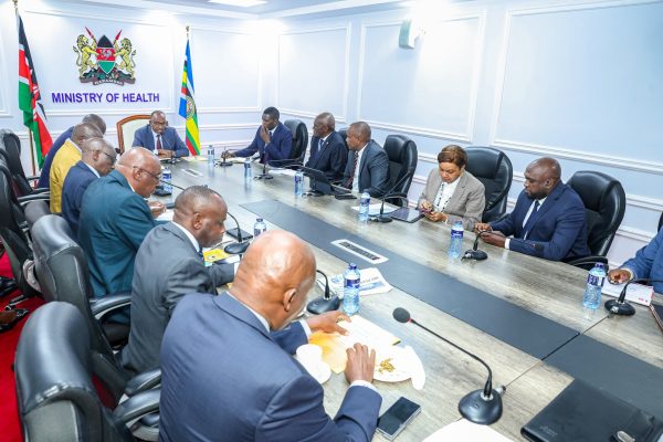 Health CS Aden Duale when he convened a meeting with SHA, TSC and KUPPET on teachers' medical cover fiasco