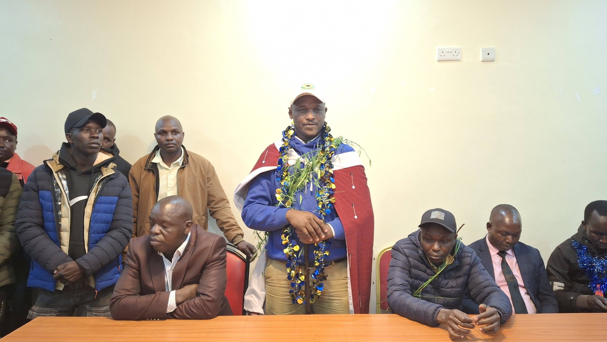 Newly elected KUPPET Narok officials vow to champion teachers’ rights and welfare 2 KUPPET Narok branch Chairman Chepkwony (centre) in Dikirr