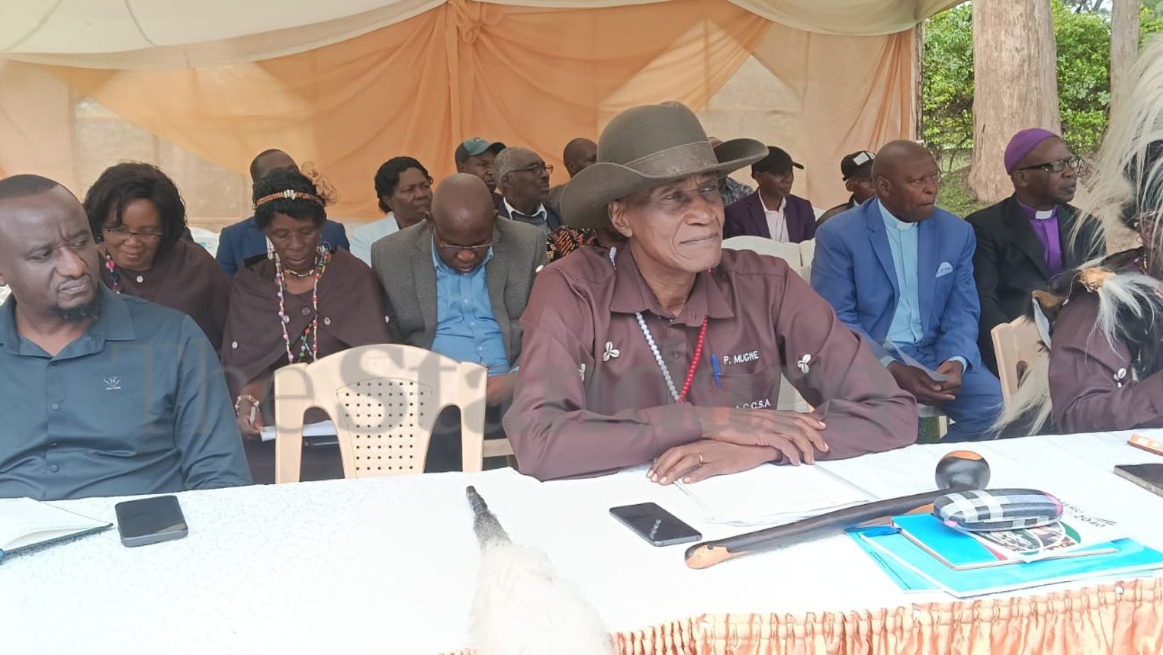 Prof Jacob Kaimenyi. He has raised concern of the extinction of Ameru language