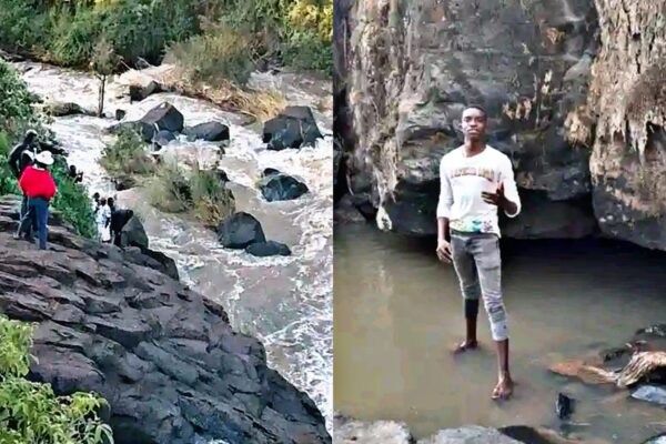 The Moi University third year student who drowned at Kesses Falls