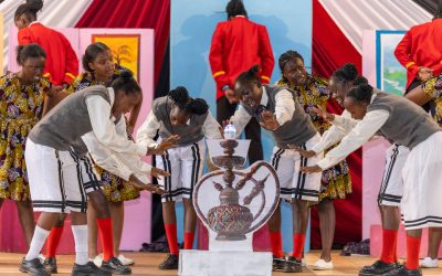 Drama students preforming at the regional level