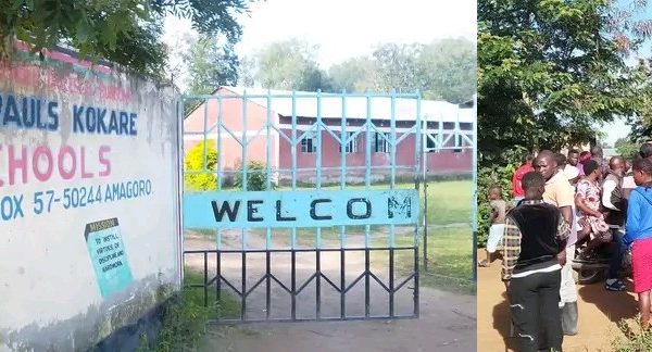 Residents mill to see dumped body of the school guard attacked by thugs