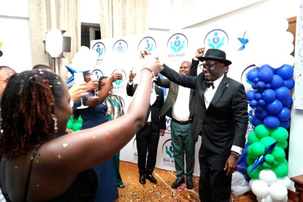 Bob Mwiti when he launched the Bob Mwiti Foundation in a Meru town hotel. Photos Jogn Majau