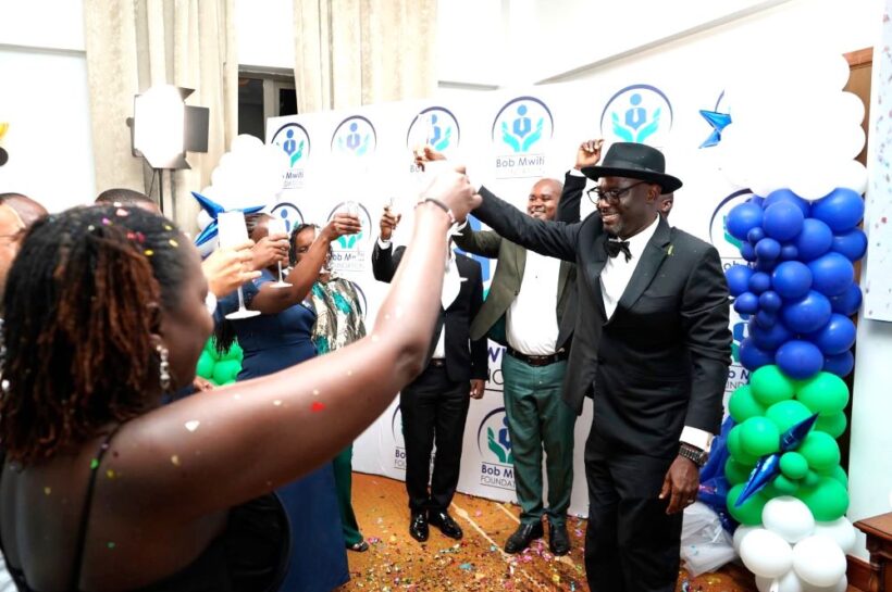 Bob Mwiti when he launched the Bob Mwiti Foundation in a Meru town hotel. Photos Jogn Majau