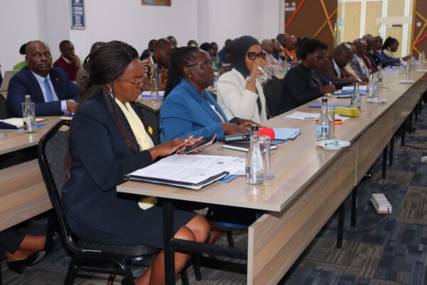 Cabinet Secretary Hanna Wendot Cheptumo 2nd r and other govt officials presenting the 2026 Budget Policy Statement