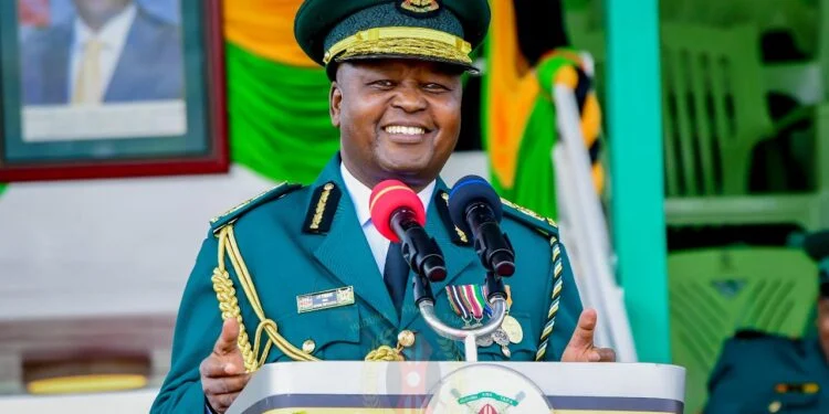 NYS Director General James K. Tembur at the Paramilitary Academy