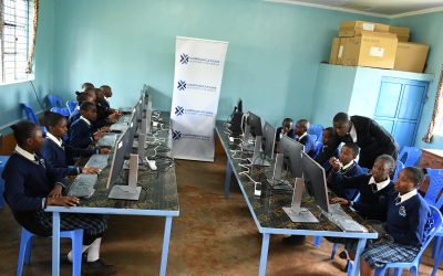 Gitunduti Comprehensive School with computers donated by Communications Authority of Kenya