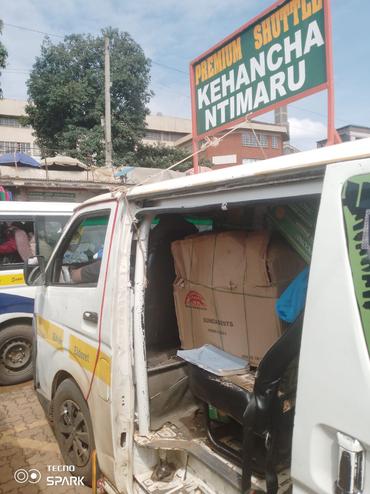 A matatu loading passengers in Kisii town.Parents have called for road safety adherence as students go back to school