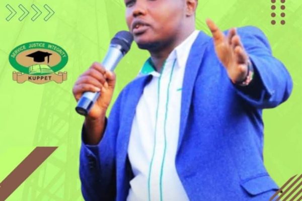 Tasur Saruni, the new Narok KUPPET Executive Secretary