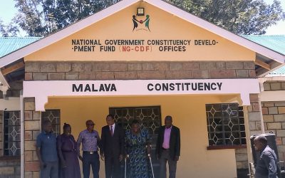 Malava MP Davida Ndakwa when he visited the CDF office to assess the bursary kitty