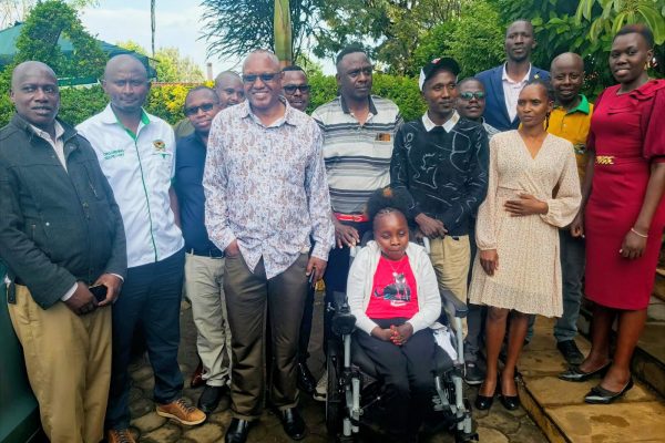 Ex-Bomet Central MP Ronald Tonui (Centre). He has officially declared his bid for KUPPET SG seat.