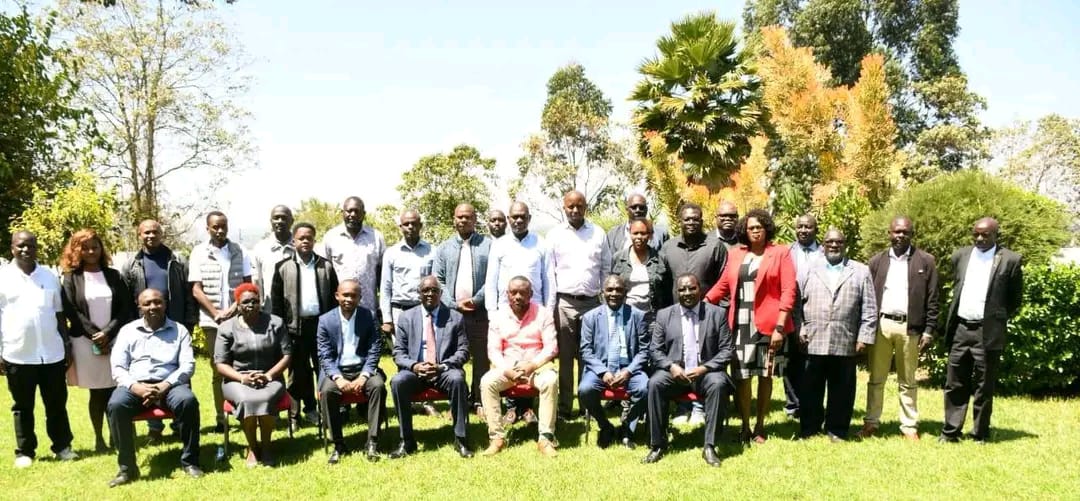 West Pokot County Government officials and K-WASH team in a photo session after a consultative meeting.