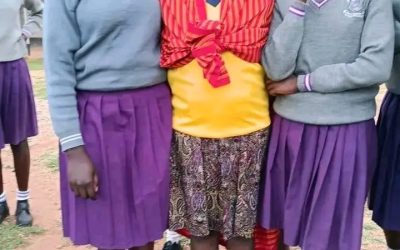 Renown international athlete Tegla Loroupe with some of the Adurkoit Girls who have benefited from her support. Photo Hillary Muhalya