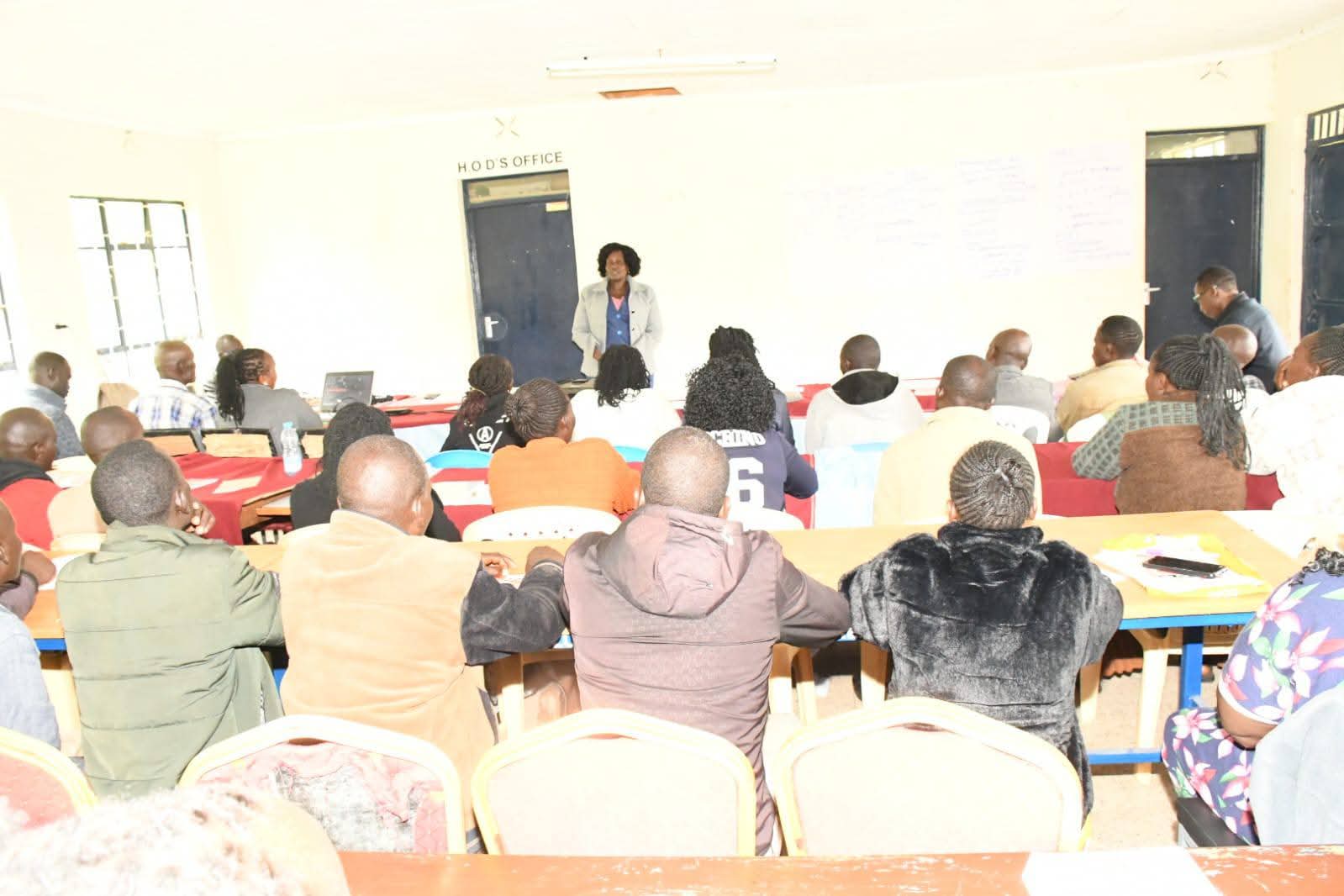 West Pokot vocational college instructors retooled on new CBET curriculum 2 West Pokot vocational college instructors during training