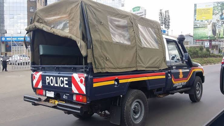 Shock as Nyamira teacher found dead in his house, investigations underway 2 Nyamira County police vehicle ferrying the teacher's body to mortuary