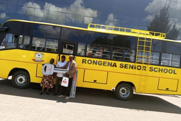 Rongena Senior school bus which will be presented by Narok Governor Patrick ole Ntutu today at the school.