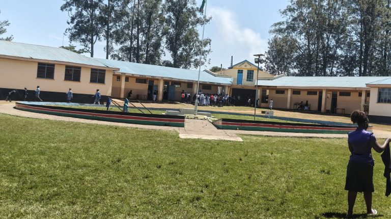 Mumias Central Comprehensive school overstretched classrooms.