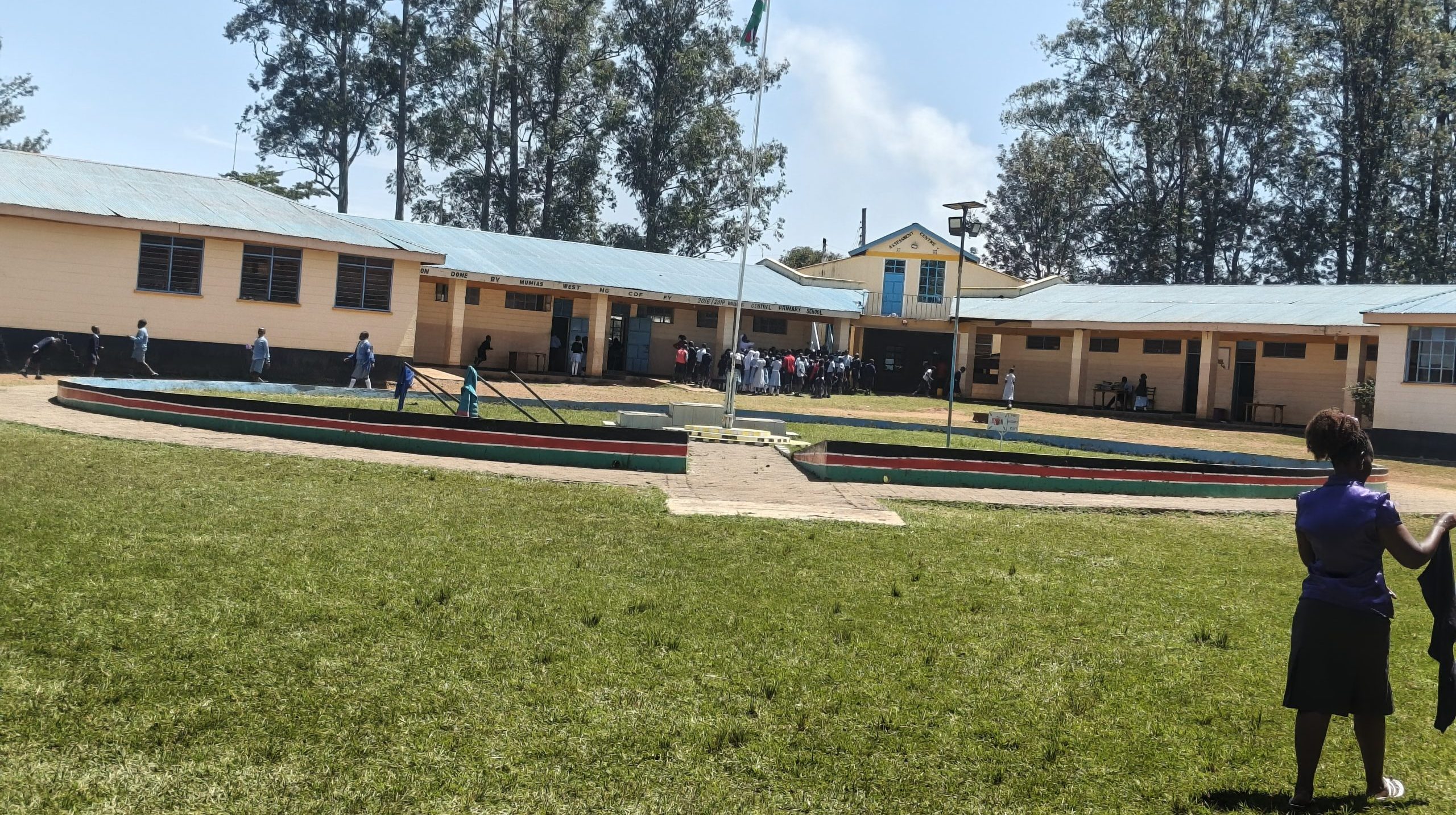 Mumias Central Comprehensive school overstretched classrooms.