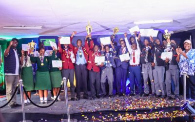 Koelel Forces Acadey celebrate after topping KCB Green Debate Series