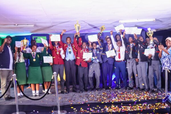 Koelel Forces Acadey celebrate after topping KCB Green Debate Series
