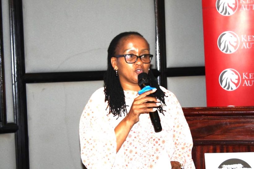 KRA officials speaking during a media roundtable in Kisumu to announce the introduction of tax clubs in schools to promote tax compliance among learners.