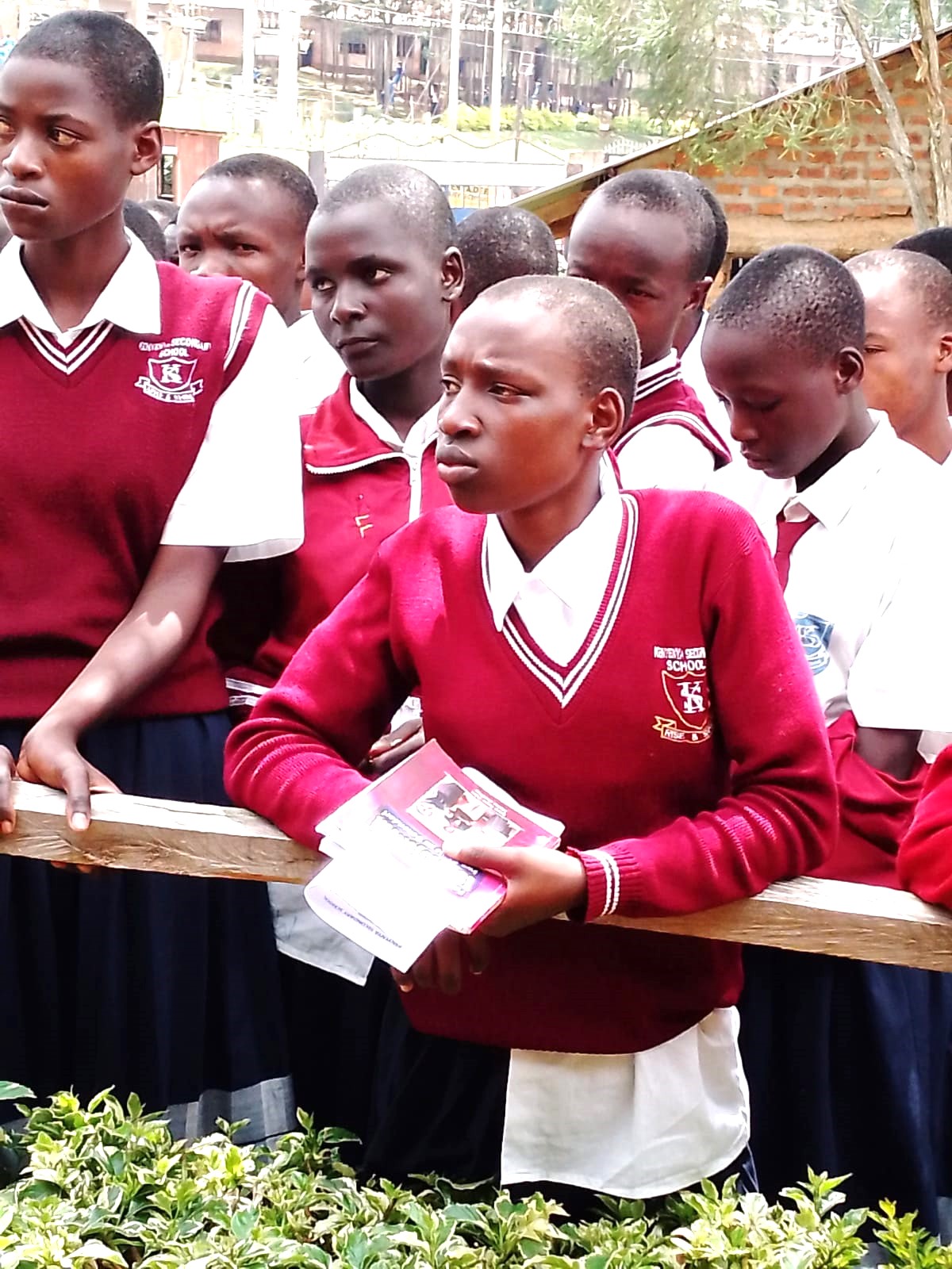Invest in girl child education to build a balanced society, reduce poverty, principal tells parents 4 Students of Etago Girls in Kisii follow proceedings during the event. Photo Enock Okongo