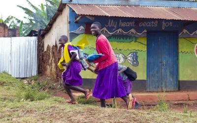 School kids at home. Parents urged to take care of their children in Nyamira
