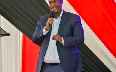 South Rift Regional TVETs Director Peter Cheruiyot speaking during the Kericho TVC graduation