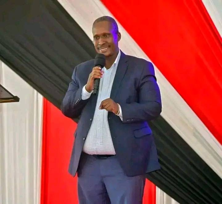 South Rift Regional TVETs Director Peter Cheruiyot speaking during the Kericho TVC graduation