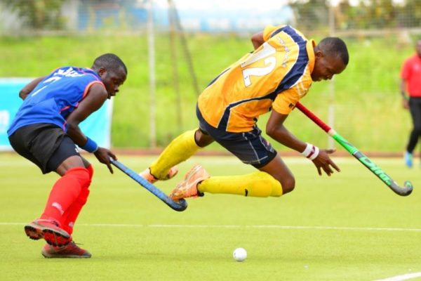 Hockey players in a past game.