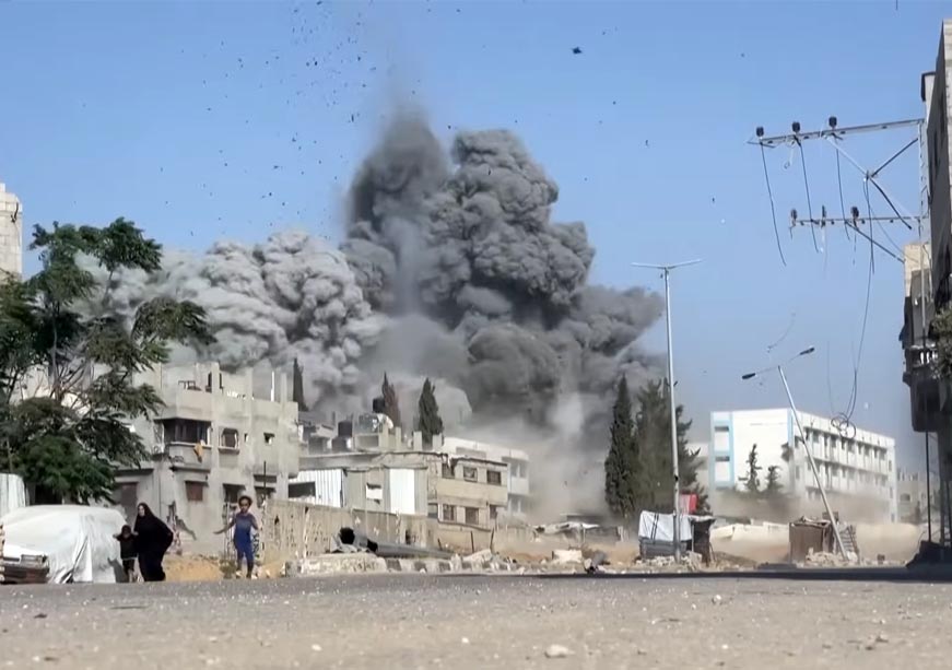 The blast during the ongoing gulf war