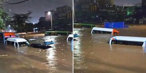 Cars submerged in flood water in Nairobi, Friday, March 6, 2026. Photo Courtesy