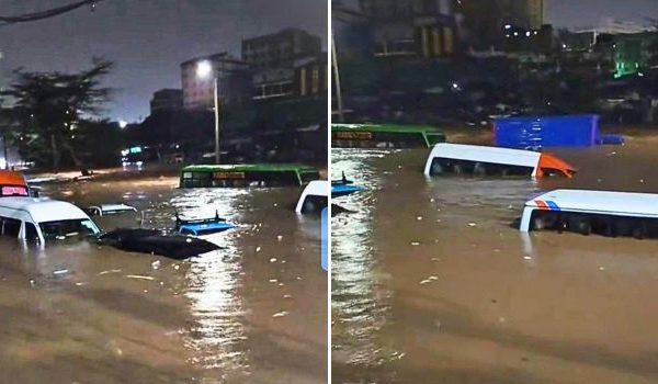 Cars submerged in flood water in Nairobi, Friday, March 6, 2026. Photo Courtesy