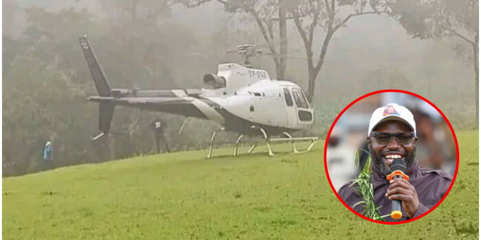 The Late MP Johana Ng'eno and the ill-fated helicopter which claimed his life and four other