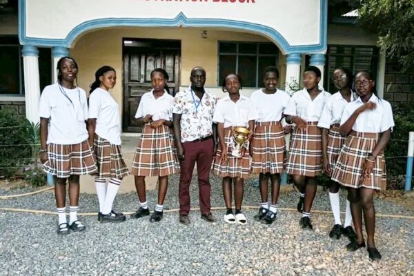 Mitua Girls Senior School students at Garissa High School during the Kenya Science and Engineering Fair (KSEF).