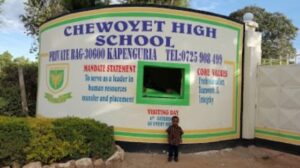 Chewoyet High School Gate. Alumni has come up with initiative to bring together old boys since 1960