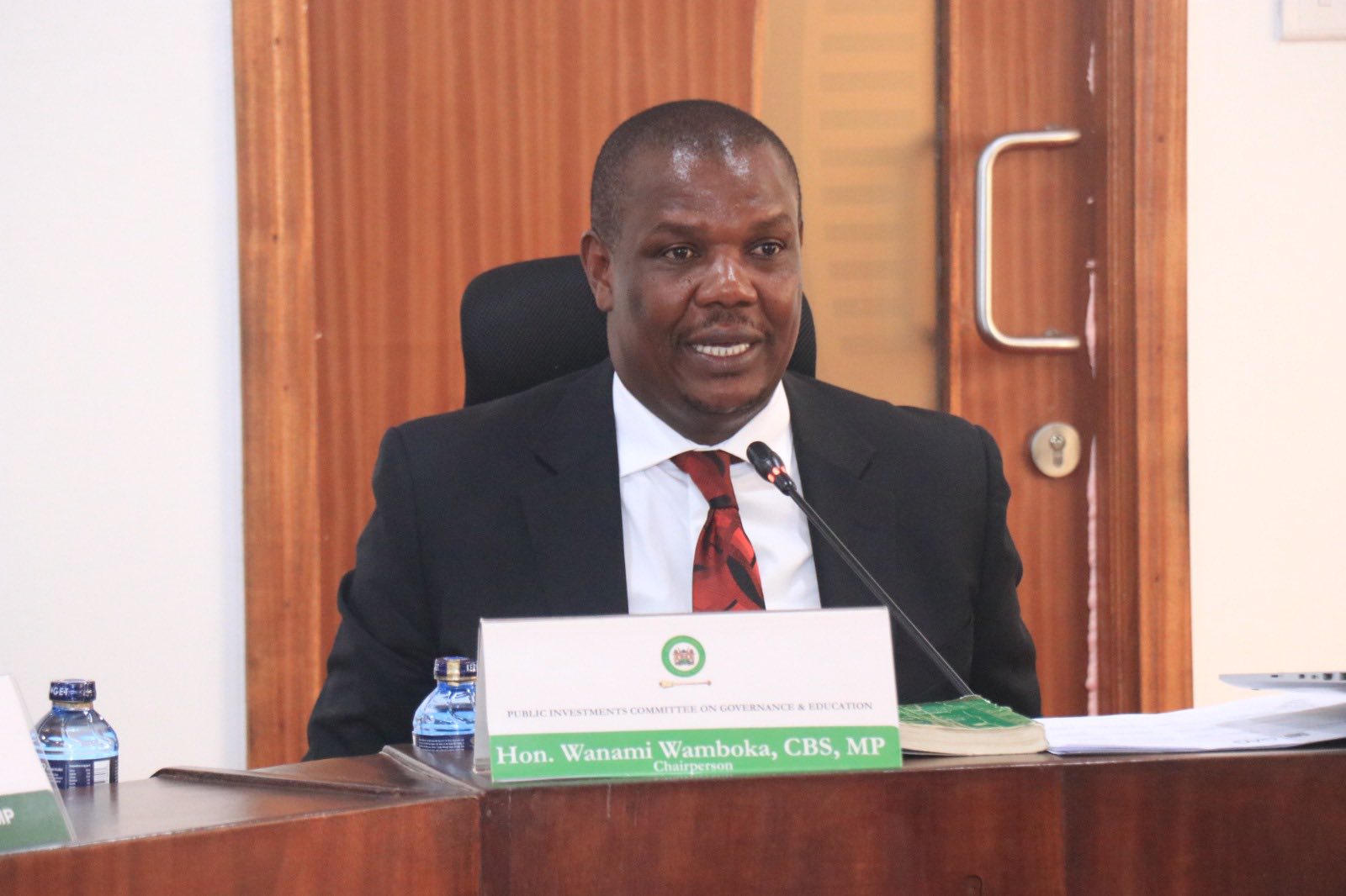 National Assembly’s Public Investments Committee on Governance and Education chairman Bumula MP Jack Wanami Wamboka during Tharaka TVC